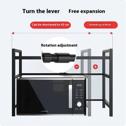 Retractable Kitchen Microwave Oven Shelf