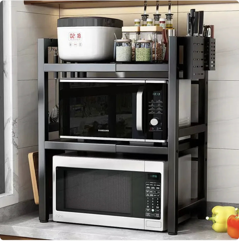 Retractable Kitchen Microwave Oven Shelf