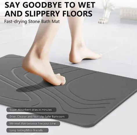 Absorbent Non Slip Diatomite Stone Bath Mat