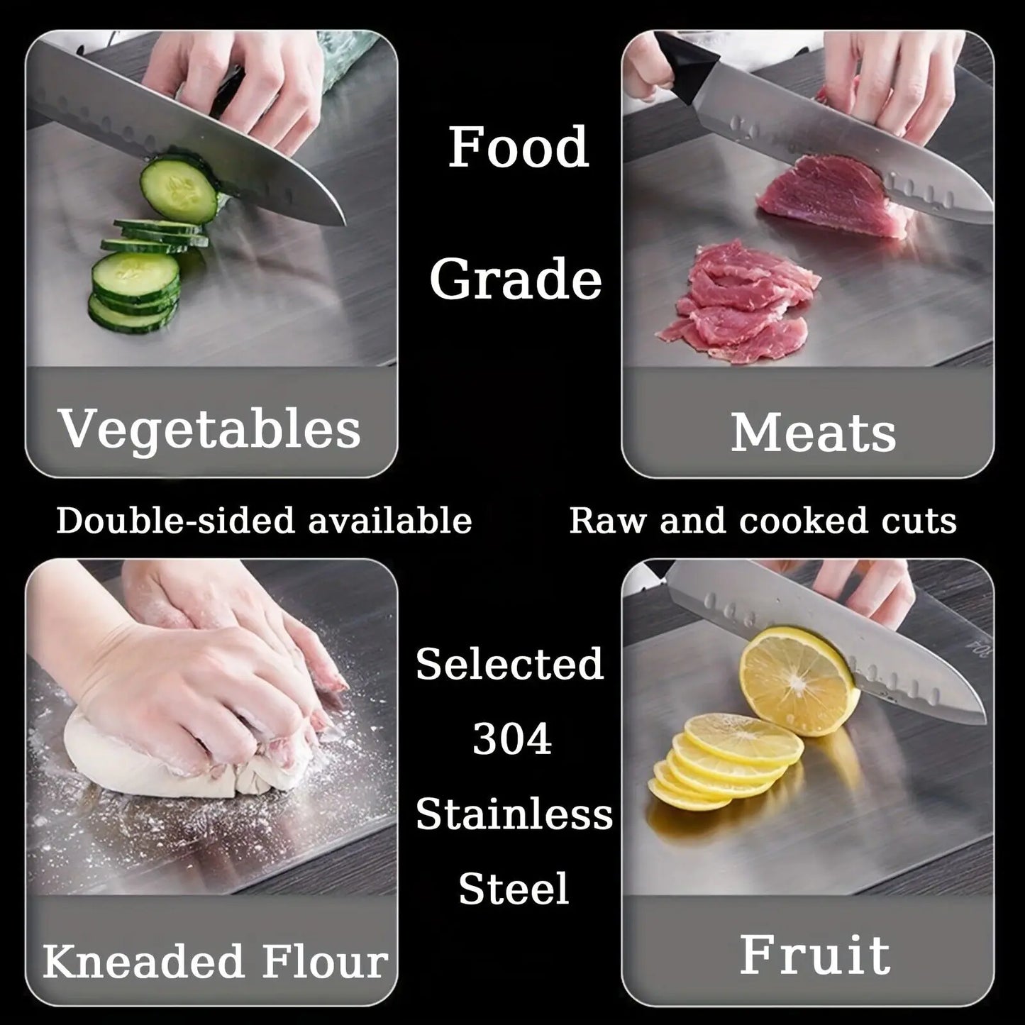 100% Pure Titanium Cutting Boards - Cutting Boards - Durable, Hygienic,